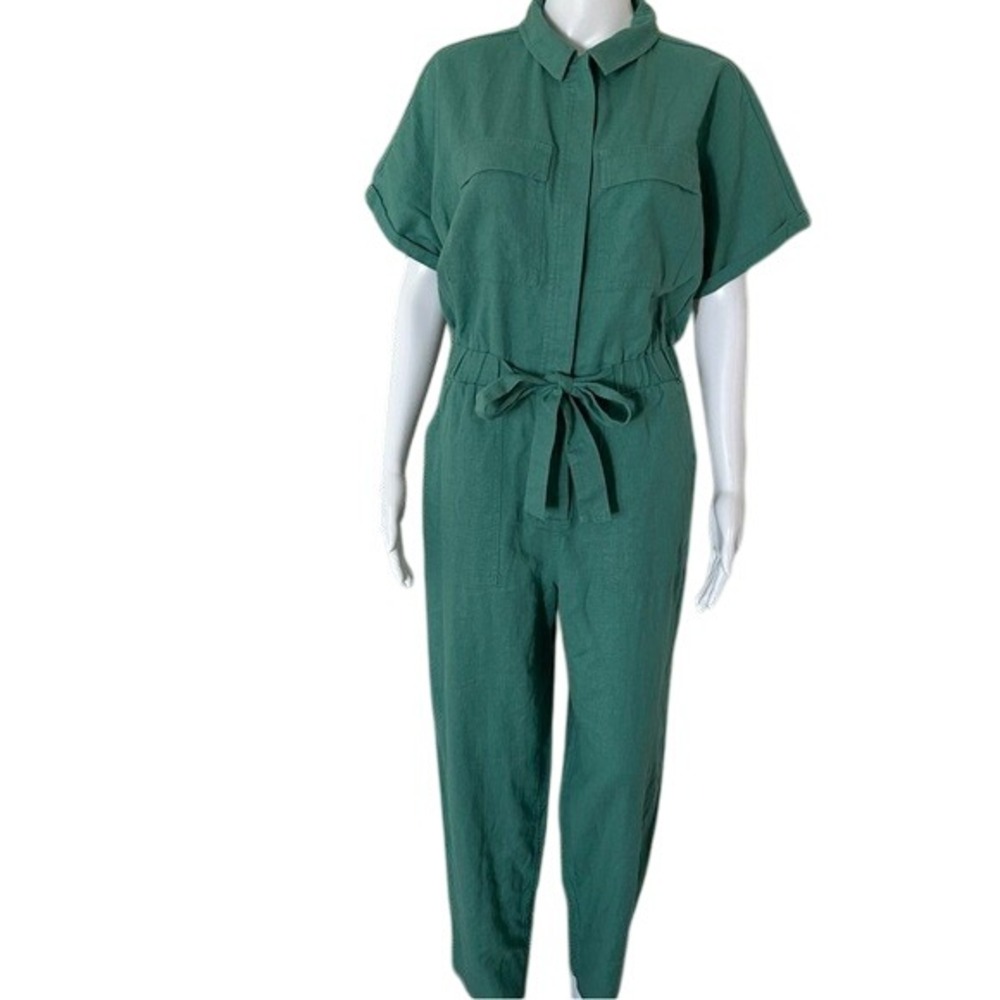 Universal Thread Green Short Sleeve Button Down B… - image 1